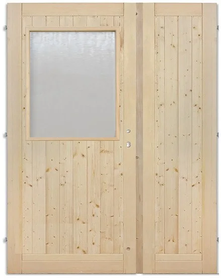 Palubkové Hdvere dvojkrídlové 1/3 sklo