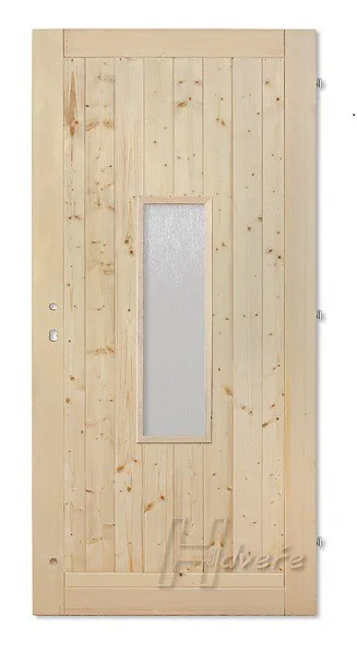 Palubkové H dvere sklo střed