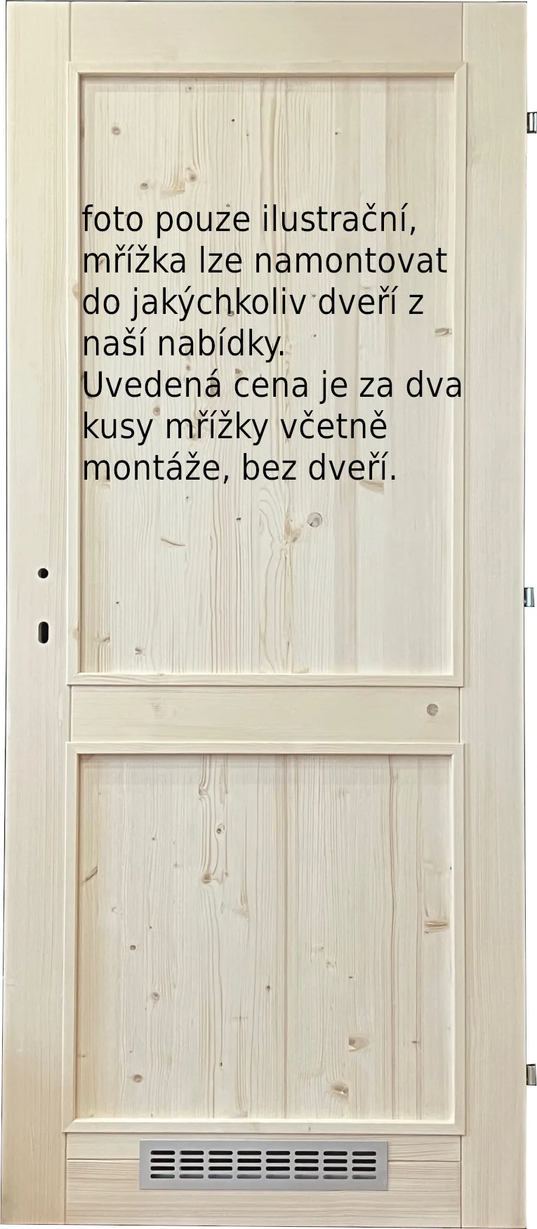 Mřížky 80 mm Stříbrné 2Ks