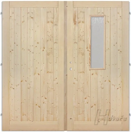 H dvere 160cm KOMPLET dvojkrídlové sklo