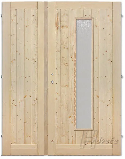 H dvere 125cm KOMPLET sklo dlouhé střed